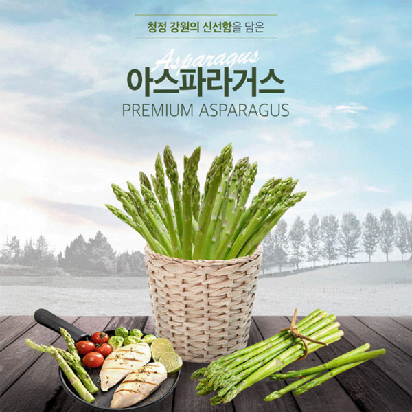 강원더몰,[라이브특가] 원주 치악산 아스파라거스 중 1kg